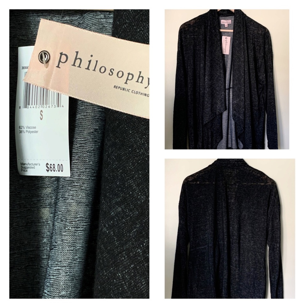 Philosophy cardigan wrap size small S NWT’s